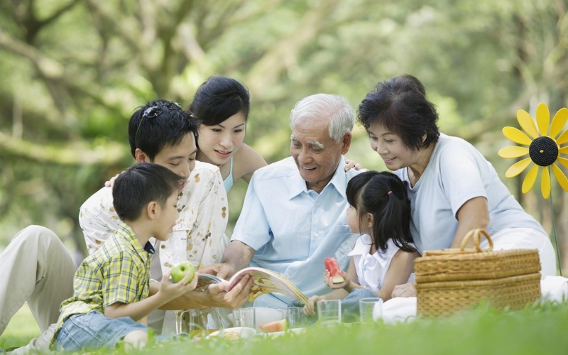 chủ đề talk about your family truyền thống gia đình