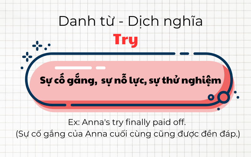 nghĩa danh từ try